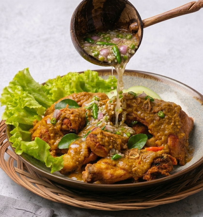 ayam banjur pisan